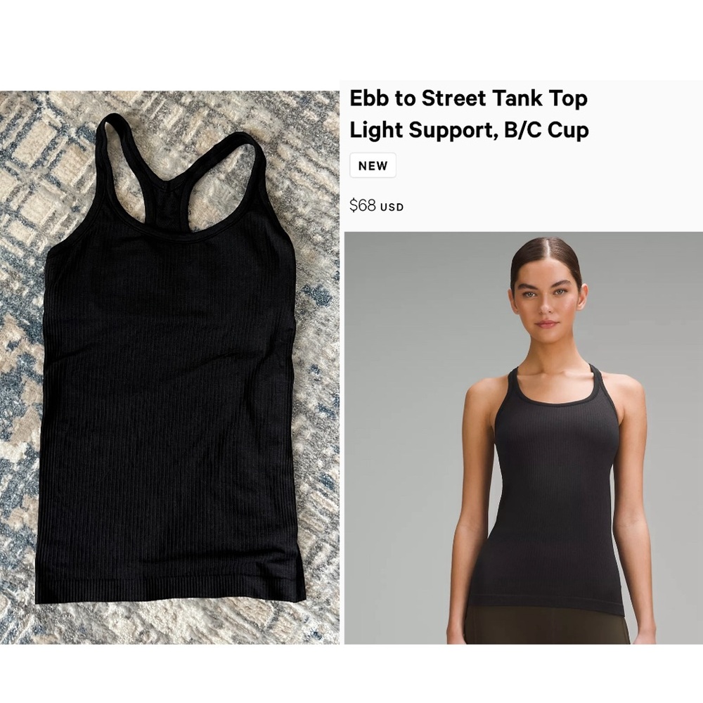LULULEMON ACTIVE TANK “EBB TO STREET”